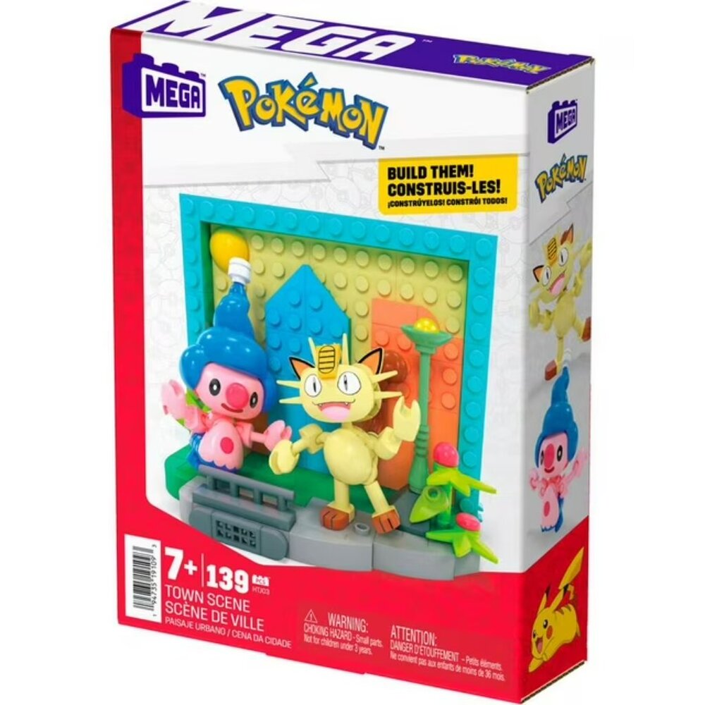 MEGA Pokémon Town Scene Set